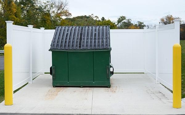 commercial dumpsters forbids certain materials from being positioned in their dumpsters, including hazardous waste and electronics